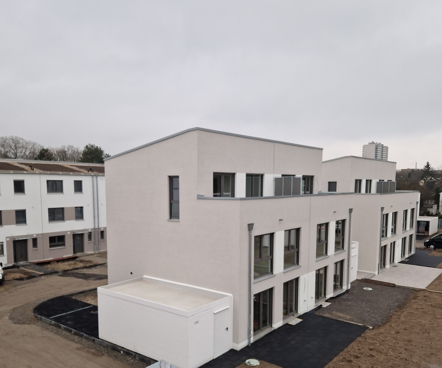 Erste Häuser fertiggestellt